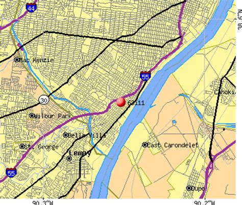 63111 Zip Code Maps Population Figures Demographics And Maps For 63111 Mapofzipcodes