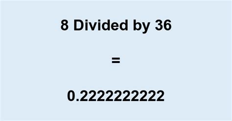 8 Divided By 8