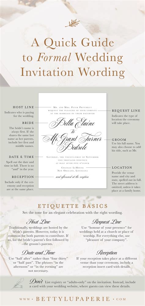 A Complete Guide To Wedding Invitation Wording A Complete Guide To Wedding Invitation Wording