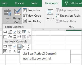 Activex Control In Excel Vba Geeksforgeeks