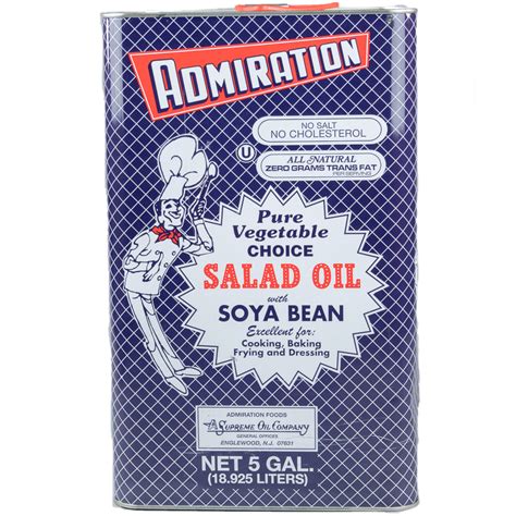 Admiration Soya Bean Oil 5 Gallon Can