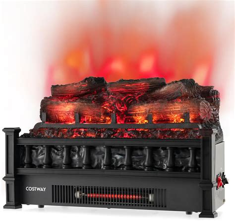 Amazon Com Costway Eternal Flame Electric Fireplace Log 20 Inch