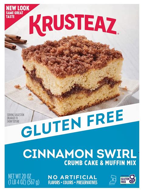 Amazon Com Krusteaz Gluten Free Baking Mix Cinnamon Swirl Crumb Cake Amazon Com Krusteaz Gluten Free Baking Mix Cinnamon Swirl Crumb Cake