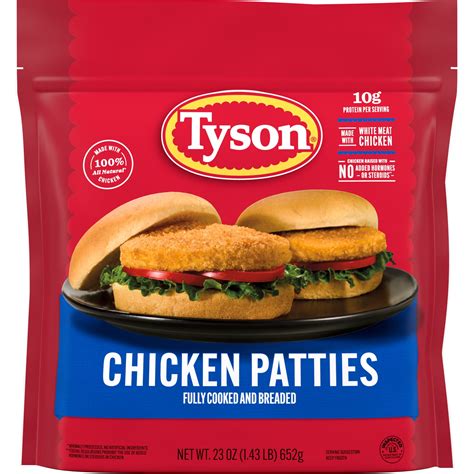 Amazon Com Tyson Fully Cooked Chicken Patties 26 Oz Frozen