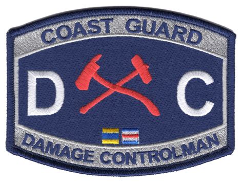 Coast Guard Damage Controlman Rating Patch Coast Guard Damage Controlman Rating Patch