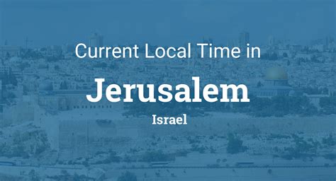 Current Time In Jerusalem