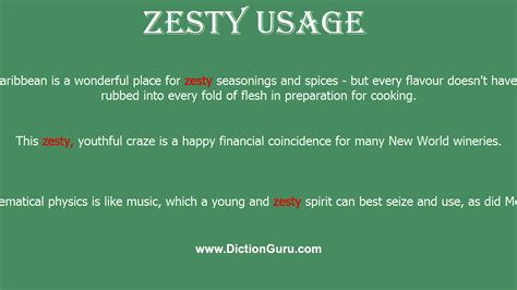 Define Zesty