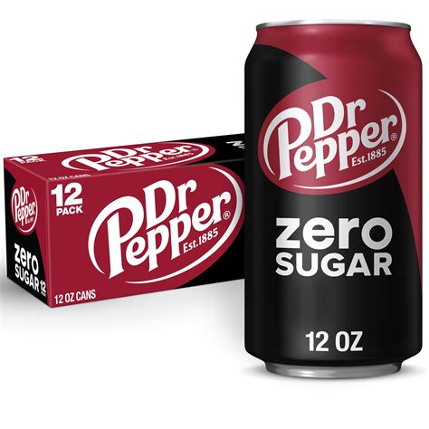 Dr Pepper Zero Sugar Soda Pop 12 Fl Oz 8 Pack Bottles Walmart Com