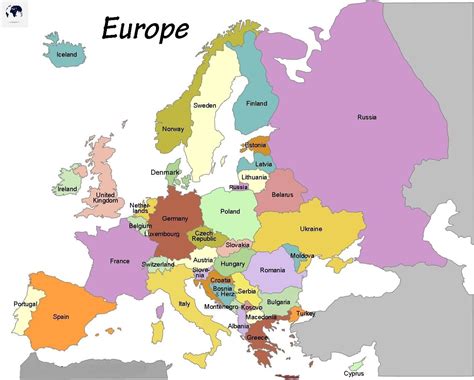 Europe Map Labeled Europe Map Labeled