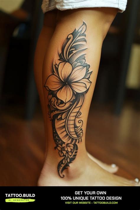 Female Tribal Sidepiece Tattoo