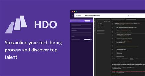 Hdo Technical Assessment Platform For Devops And Engineering Hiring