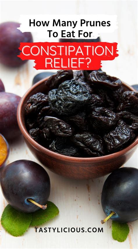 How Many Prunes For Constipation