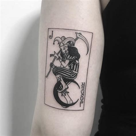 Joker Playing Card Tattoo Designs