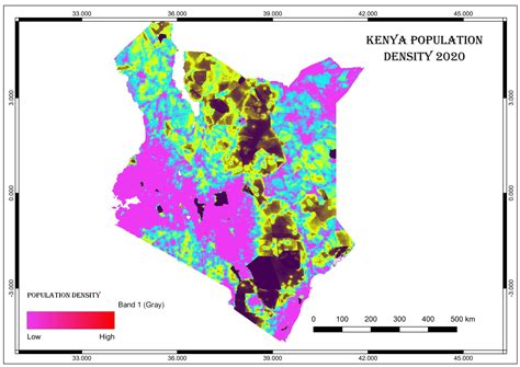 Kenya Population Density 2020 Spatialnode