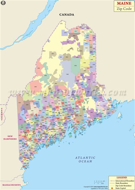 Maine Zip Code Map