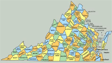 Comprehensive Map of Virginia Counties for Seamless Navigation