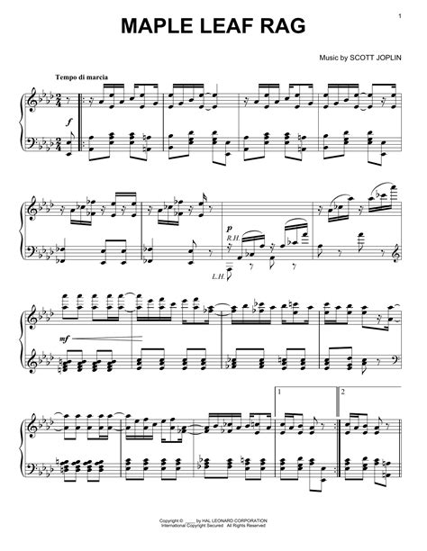 Maple Leaf Rag Sheet Music
