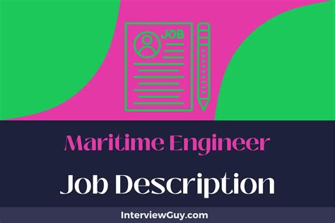 Maritime Engineer Job Description