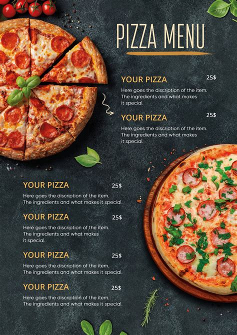 Menu A Pizza More