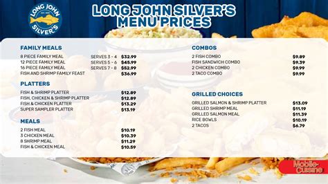 Menu Long John Silver S