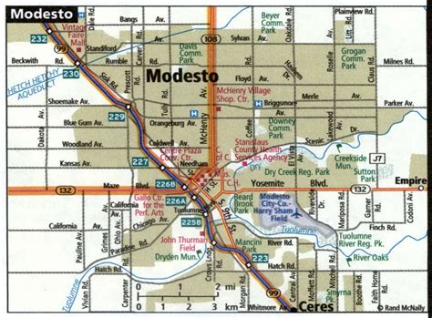 Modesto City Map
