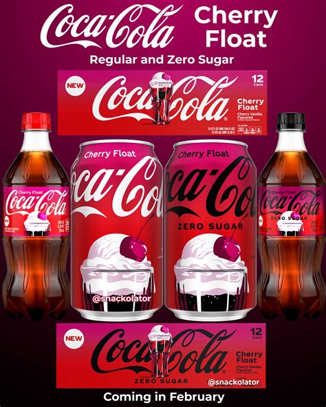 New Coca Cola Cherry Float Cherry Float Zero Sugar Coca Cola