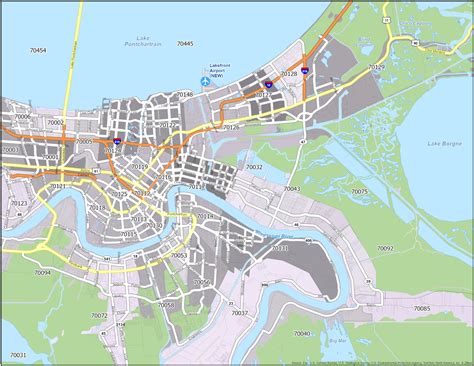 New Orleans Zip Code Map Gis Geography New Orleans Zip Code Map Gis Geography