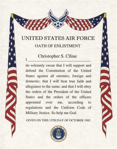 Oath Of Office Air Force