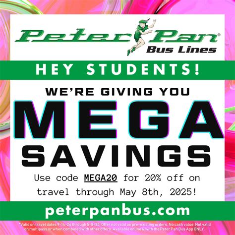 Peter Pan Bus Promo Code