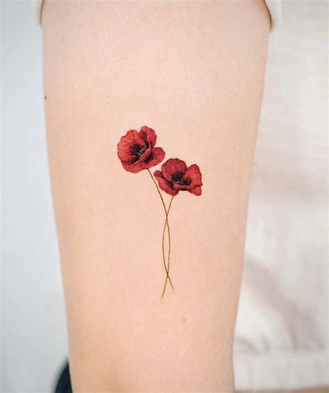 Poppy Flowers Tattoo
