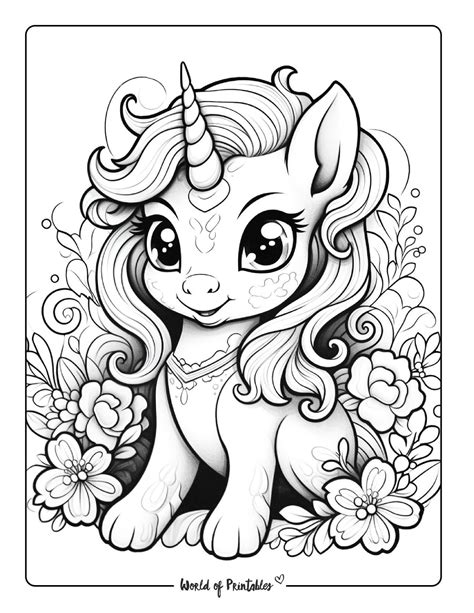 Printable Unicorn Coloring Pages For Kids: Easy, Magical Designs