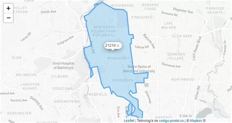 Roland Park Maryland Zip Code United States