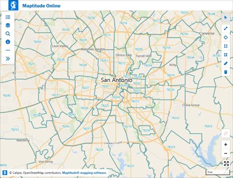 San Antonio Texas Zip Codes Zip Code Map