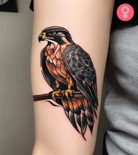 Simple Falcon Tattoos Simple Falcon Tattoos