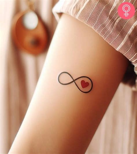 Simple Infinity Heart Tattoo Designs