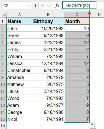 Sort Birthdays By Month Only In Excel Full Guide