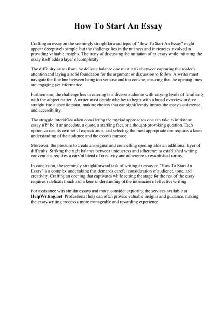 Start Essay Pdf Start Essay Pdf