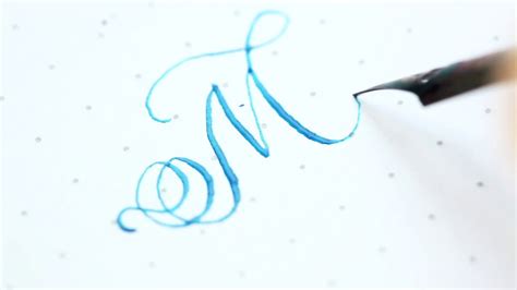 The Letter M Basic Calligraphy Tutorial Paintingtube
