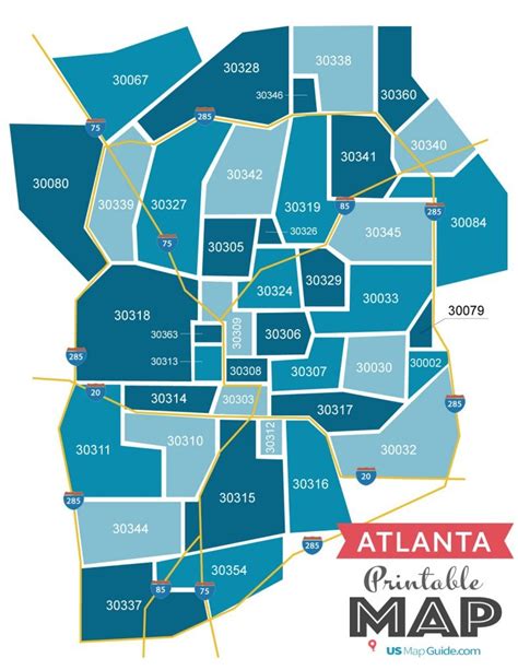Usps Zip Code Map Atlanta