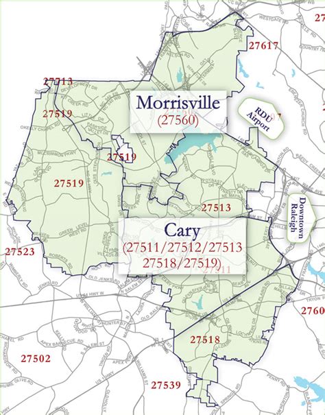 Zip Codes In Cary Nc